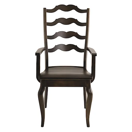 Henry Arm Chair with Classic Slat Back